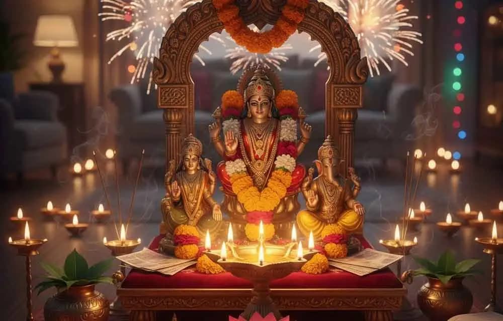 दीवाली 2025 पर लक्ष्मी पूजा करने की चरण-दर-चरण मार्गदर्शिका