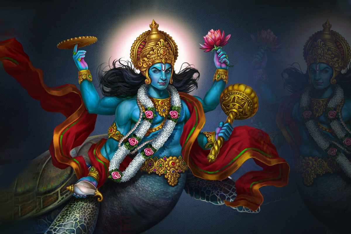 कूर्म अवतार: कछुआ और समुद्र मंथन — Dasavataram