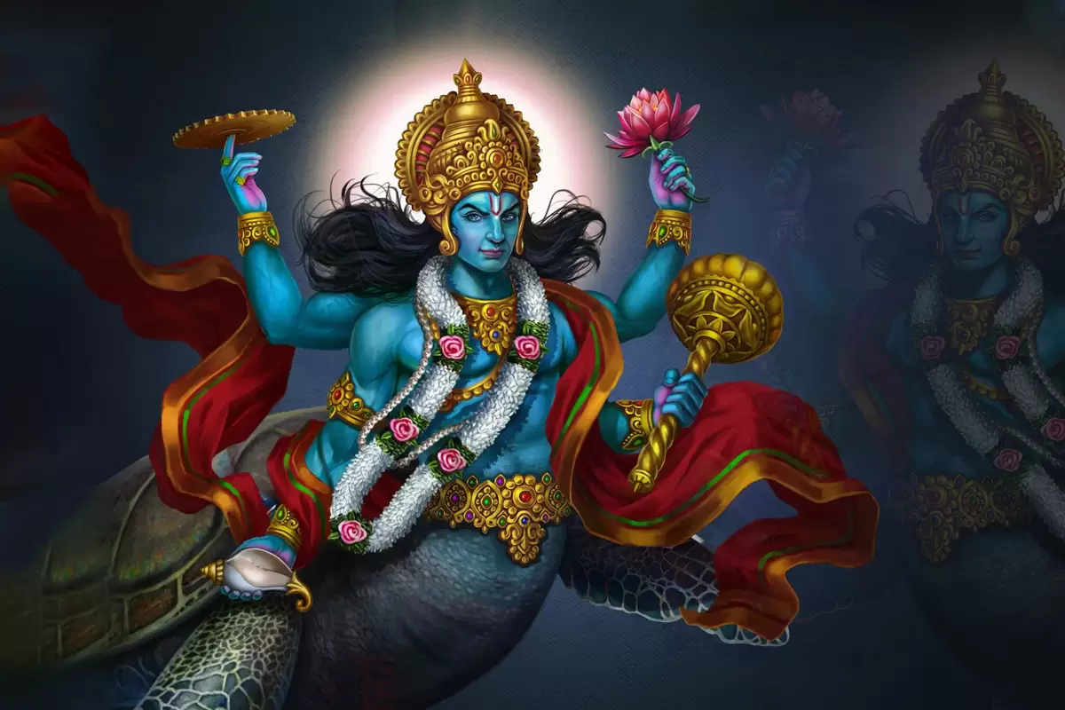 कूर्म अवतार: कछुआ और समुद्र मंथन — Dasavataram