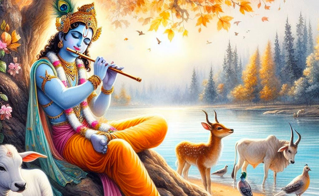 कृष्ण बांसुरी क्यों बजाते हैं? हिंदू धर्म में दिव्य संगीत का प्रतीक — Hinduism