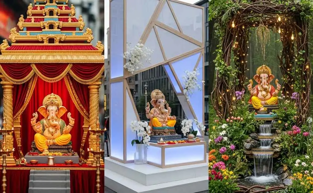 50+ रचनात्मक गणेश मंडप आइडियाज: अपने घर को दिव्य स्वर्ग में बदलें — Ganesh Chaturthi