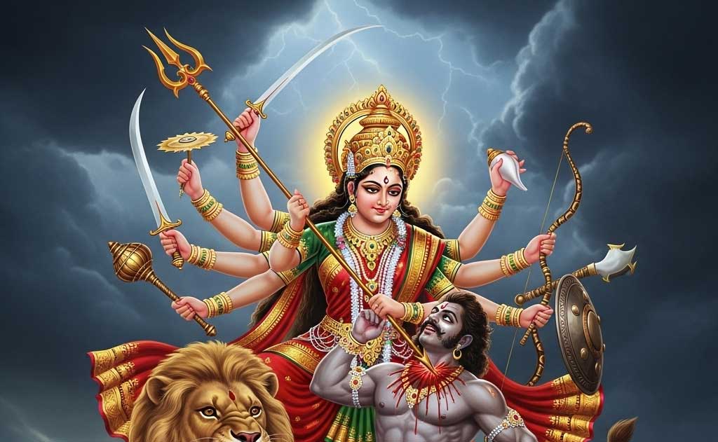 देवी दुर्गा और महिषासुर की कथा: अच्छाई की बुराई पर विजय — Stories