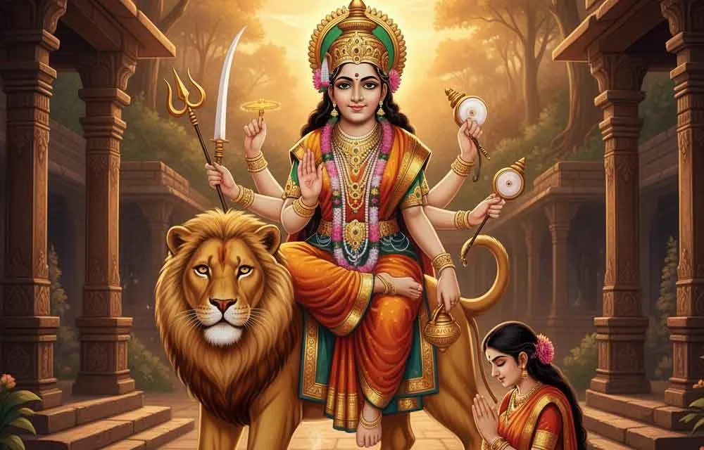 नवरात्रि 2026 दिन 4: माँ कूष्माण्डा मंत्र, रंग (रॉयल ब्लू), भोग और पूजा विधि, बुधवार 14 अक्टूबर