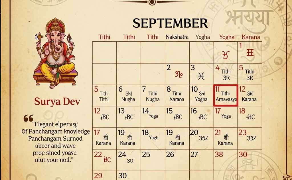 सितंबर 2025 दैनिक पंचांग | हिंदू कैलेंडर मासिक गाइड — Uncategorized