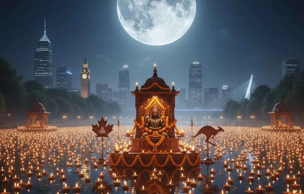 कार्तिक पूर्णिमा: अमेरिका, ब्रिटेन, कनाडा और ऑस्ट्रेलिया के हिंदुओं के लिए एक पावन उत्सव — त्योहार