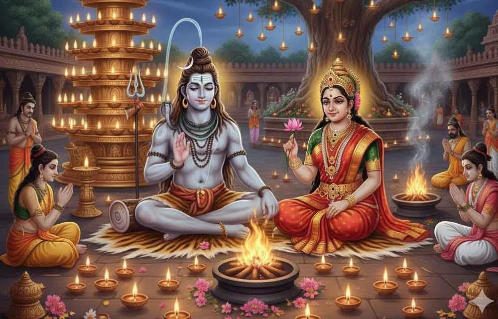 कार्तिक मास में भगवान शिव और देवी पार्वती की कथा — त्योहार