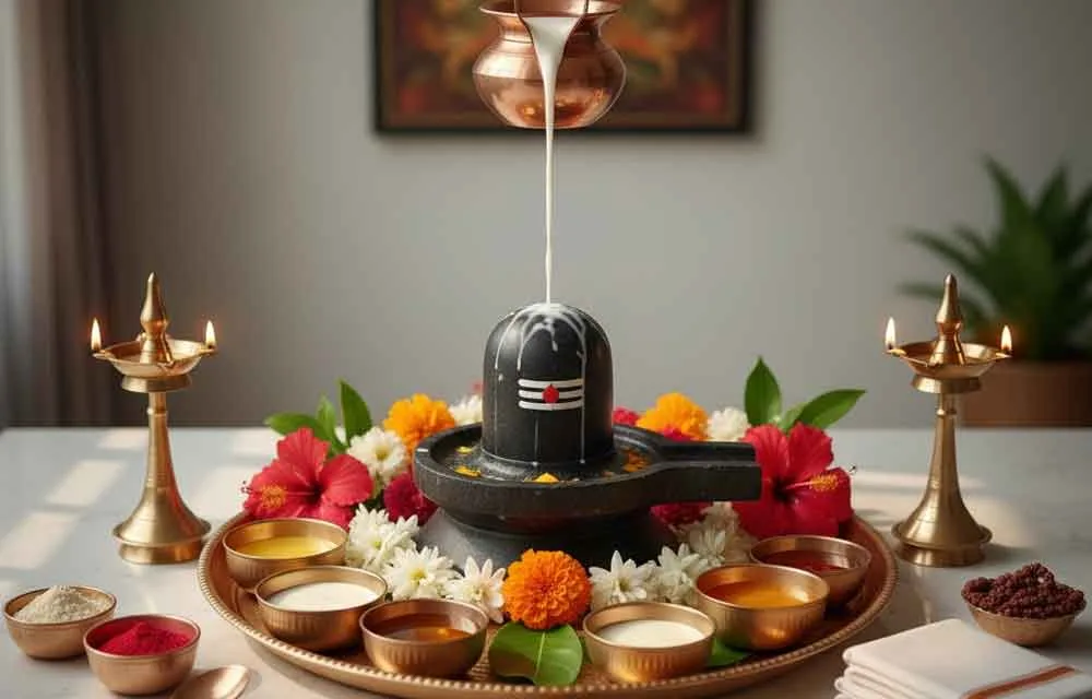 NRI कार्तिक मास में रुद्राभिषेक कैसे करें: अमेरिका और विदेश के लिए संपूर्ण गाइड — त्योहार