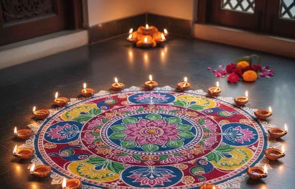 The Significance of Rangoli in Hindu Tradition: Inviting Divine Energies — Traditions
