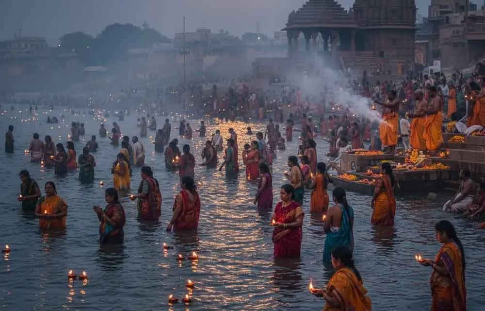 Holy River Baths on Karthika Pournami