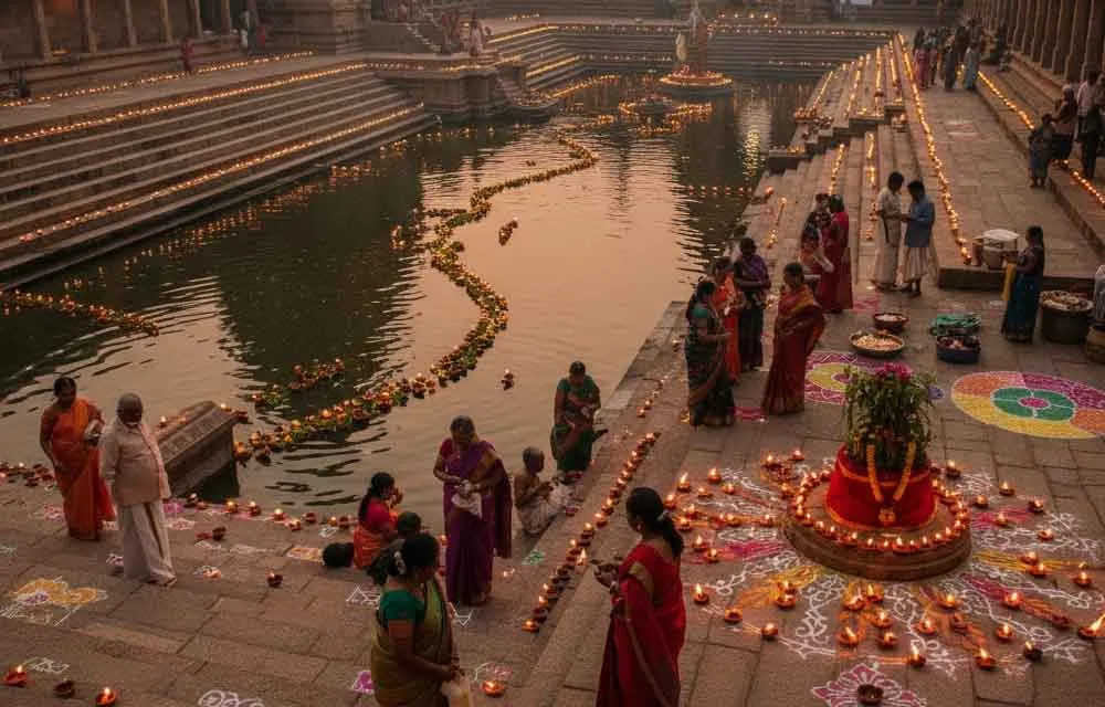 दक्षिण भारत में कार्तिक पूर्णिमा उत्सव: संपूर्ण अनुष्ठान मार्गदर्शिका — त्योहार