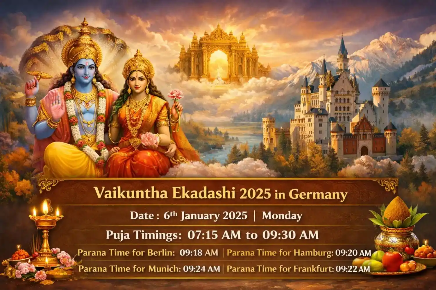 जर्मनी में वैकुंठ एकादशी 2026: जर्मन हिंदुओं के लिए संपूर्ण मार्गदर्शिका — त्योहार