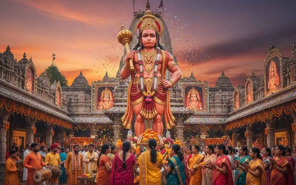 हनुमत जयंती 2027 (तमिल): तिथि (गुरुवार, 7 जनवरी), मार्गळि अमावस्या और मूलम नक्षत्र का समय, वडै माला और विदेश के शहरों की तिथियाँ — त्योहार
