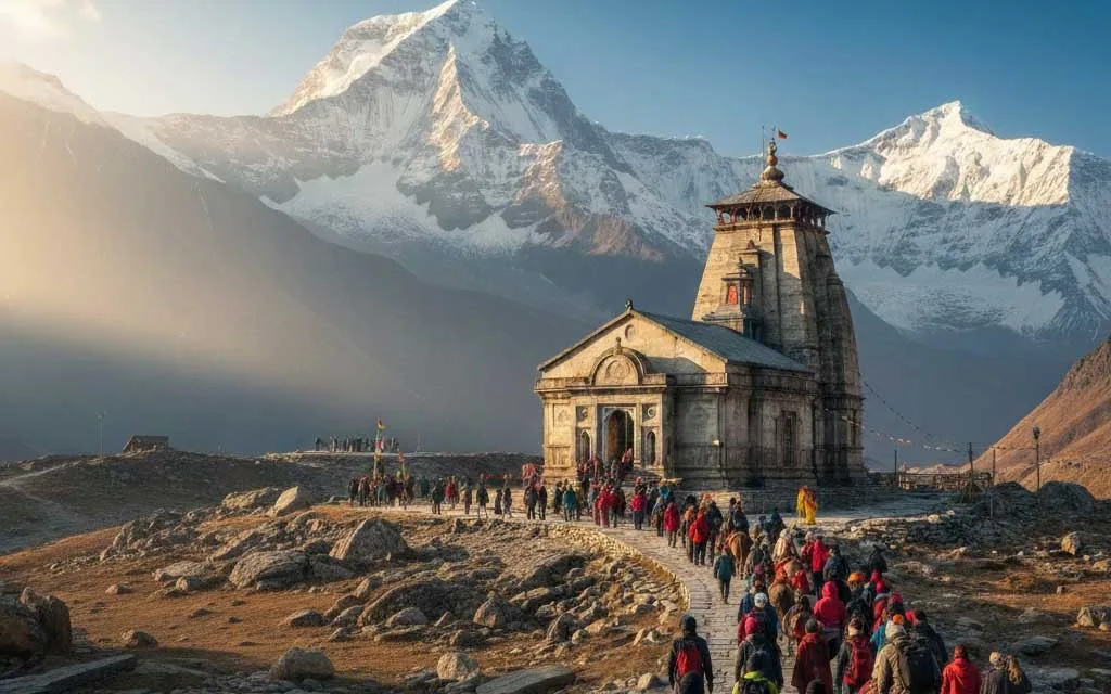 शीतकाल में केदारनाथ