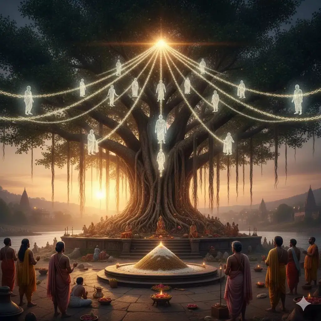 गया में पिंडदान: अक्षयवट के नीचे एक पिंड से कई पीढ़ियों का उद्धार – गरुड़ पुराण का सबसे शक्तिशाली पितृ मोक्ष अनुष्ठान — homebanner