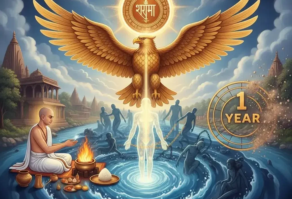गरुड़ पुराण में एकौदिष्ट श्राद्ध: एक वर्ष में आत्मा को यातना से मुक्ति — Traditions