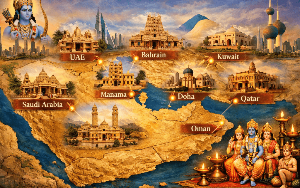 Sri Rama Temples and significant Rama worship centres across the Gulf Cooperation Council (GCC) countries (UAE, Bahrain, Oman, Qatar, Kuwait, Saudi Arabia). — Temples