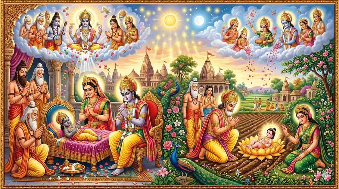 The Divine Birth of Lord Sri Rama and Janaki Mata: A Devotional Narration — Hindu Gods