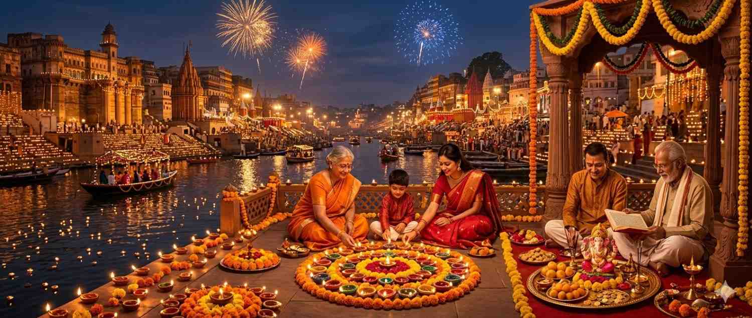 भारत भर में दिवाली 2026: दीपों का त्योहार, पूजा विधि और प्रमुख स्थानों की भव्य जानकारी दिवाली 2026 कब है? तिथि, मुहूर्त और महत्व — Festivals