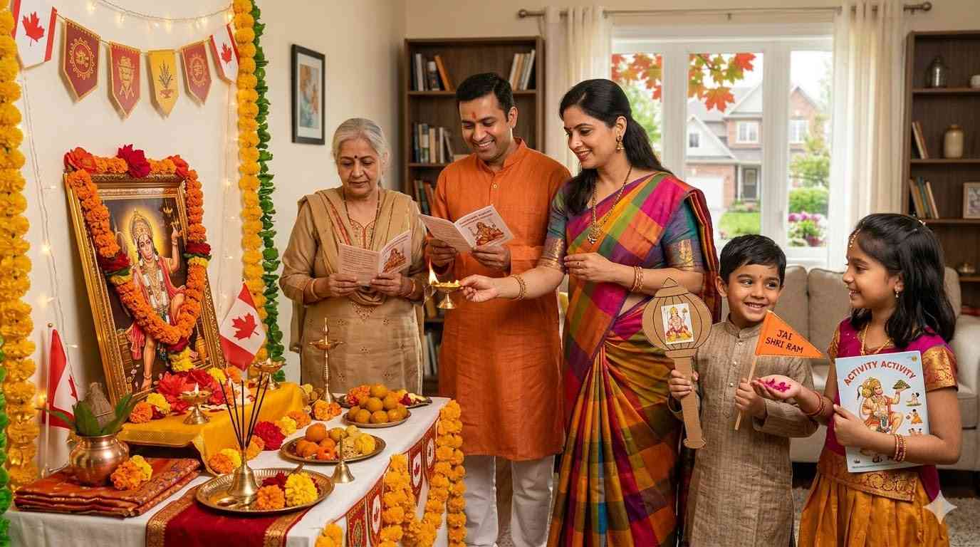 How NRI Families Celebrate Hanuman Jayanti in Canada: Traditions, Pooja Rituals & Fun Kids Activities for Second-Generation Hindus — Festivals