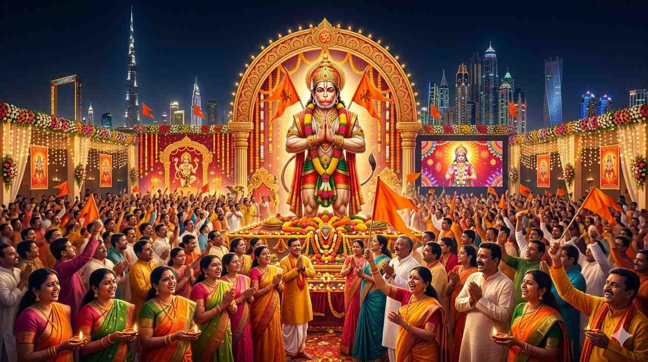 Hanuman Jayanti 2026 in UAE: Indian Community in Dubai, Abu Dhabi & Sharjah Celebrates Bajrangbali with Immense Devotion — Festivals