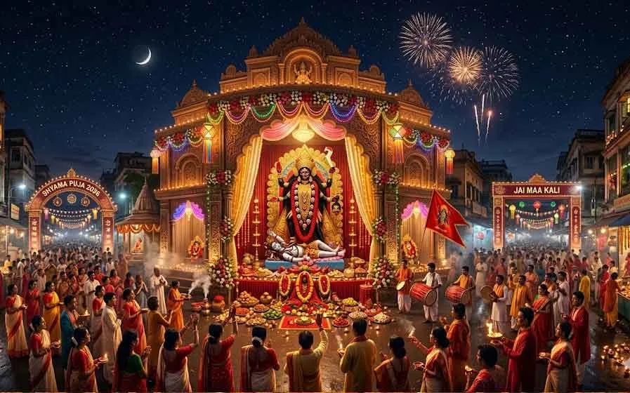 गुजरात में काली चौदस 2026: तिथि, महाकाली और हनुमान की रात्रि पूजा, और नरक चतुर्दशी से इसका अंतर — Festivals