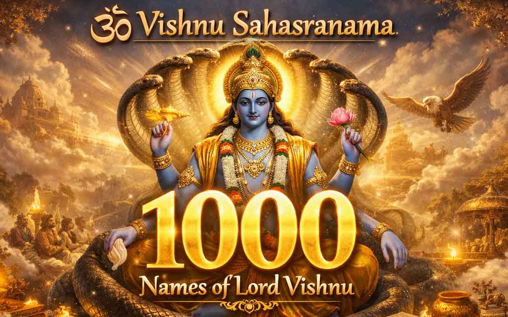 ॐ Vishnu Sahasranama — 1000 Names of Lord Vishnu — Hindu Gods