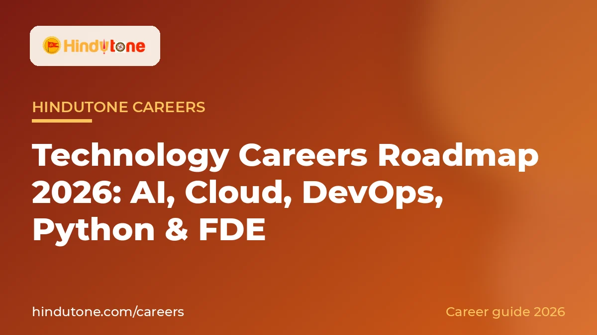 टेक्नोलॉजी करियर रोडमैप 2026: AI, क्लाउड, DevOps, Python और FDE — करियर