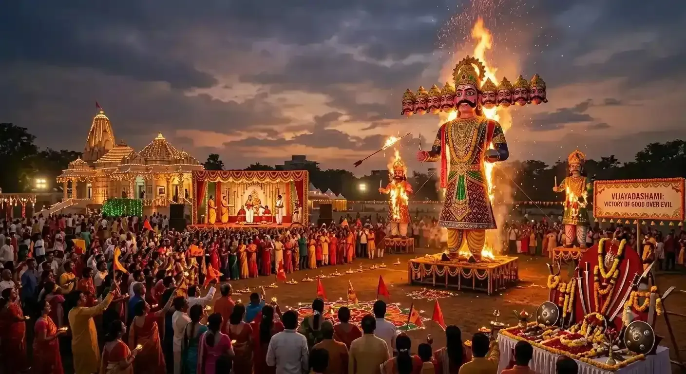 दिल्ली में दशहरा 2026: तिथि, विजय मुहूर्त, रामलीला, रावण दहन और दुर्गा पूजा — Festivals