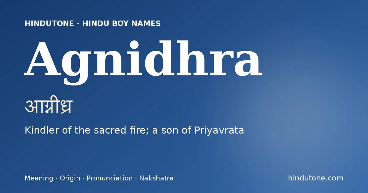 आग्नीध्र — A
