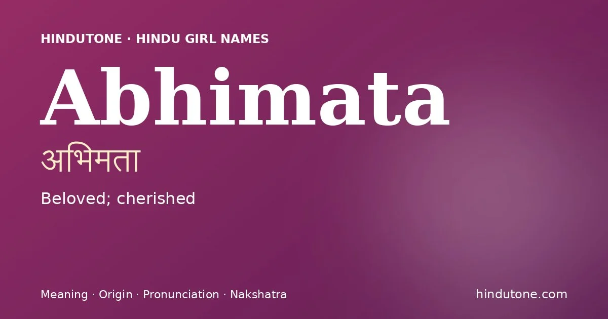 अभिमता — A