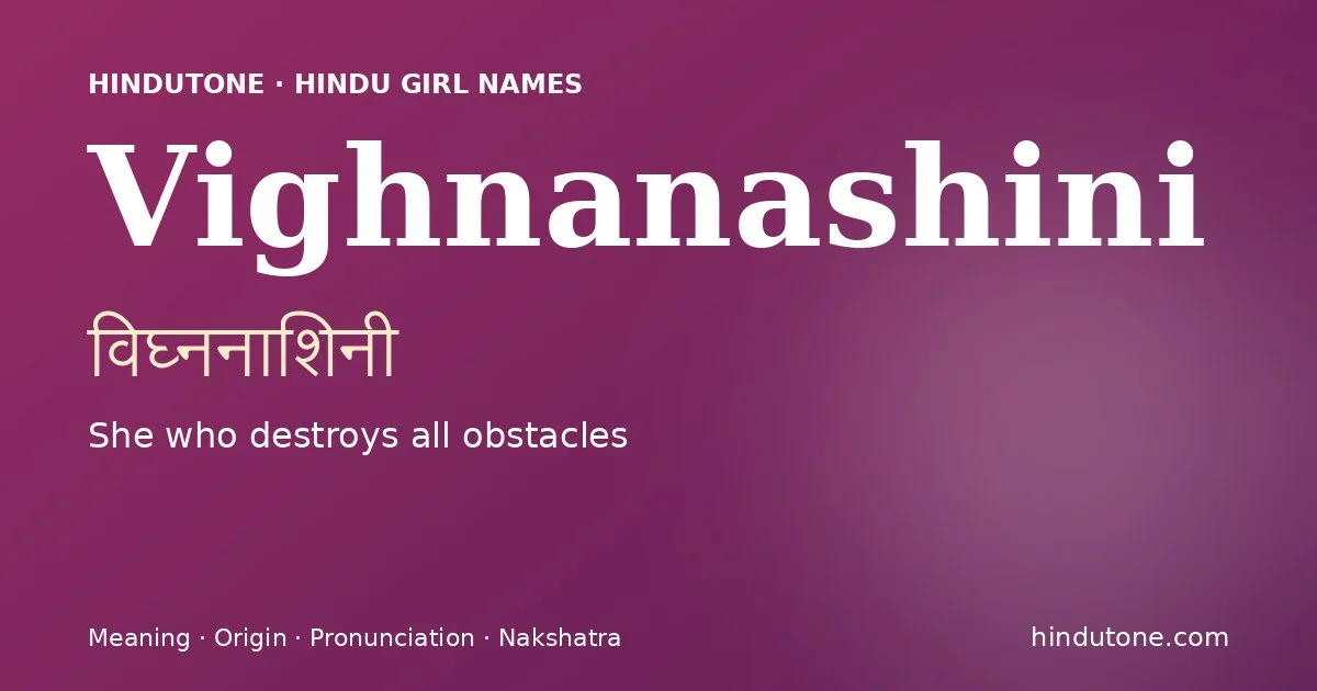विघ्ननाशिनी