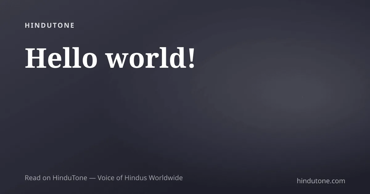 Hello world!